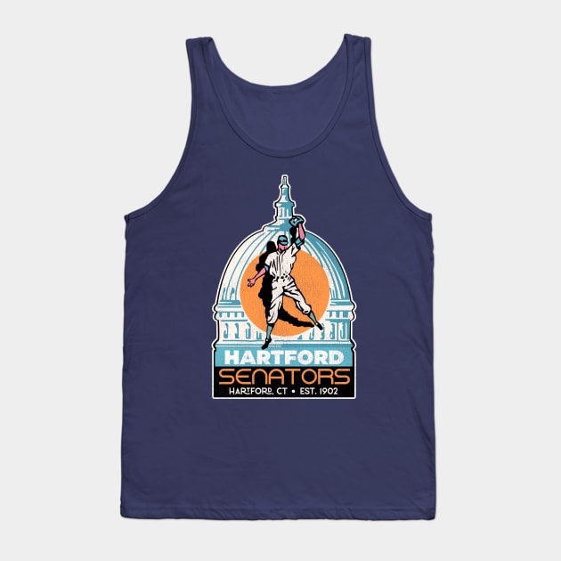 Defunct Hartford Senators Baseball Team Tank Top by Defunctland